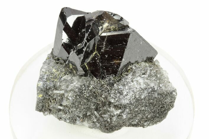 Gemmy Cassiterite Crystals on Quartz - Viloco Mine, Bolivia #246713